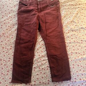 Old Navy Men's Burgundy Straight Jeans